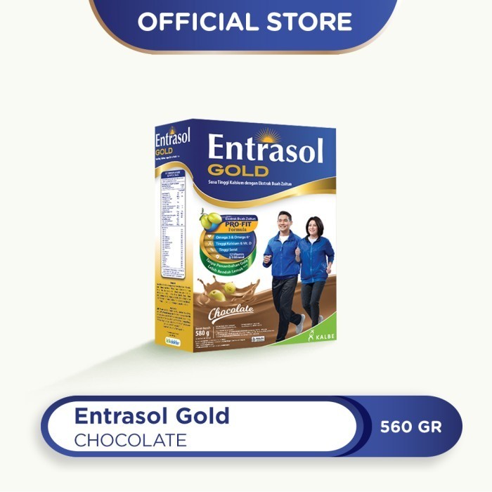 

ENTRASOL GOLD VANILA - COKLAT 600 GR / susu orang tua / susu lansia - Coklat