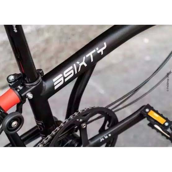 STICKER CUTTING STIKER sepeda Sepeda Lipat  Threesixty FREE CUSTOM