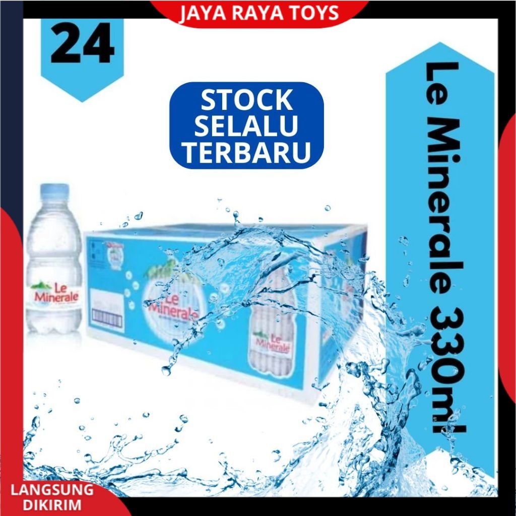 

PROMO Air Mineral LE MINERALE LEMINERAL 330 ML Isi 24 Botol PER DUS PER KARTON