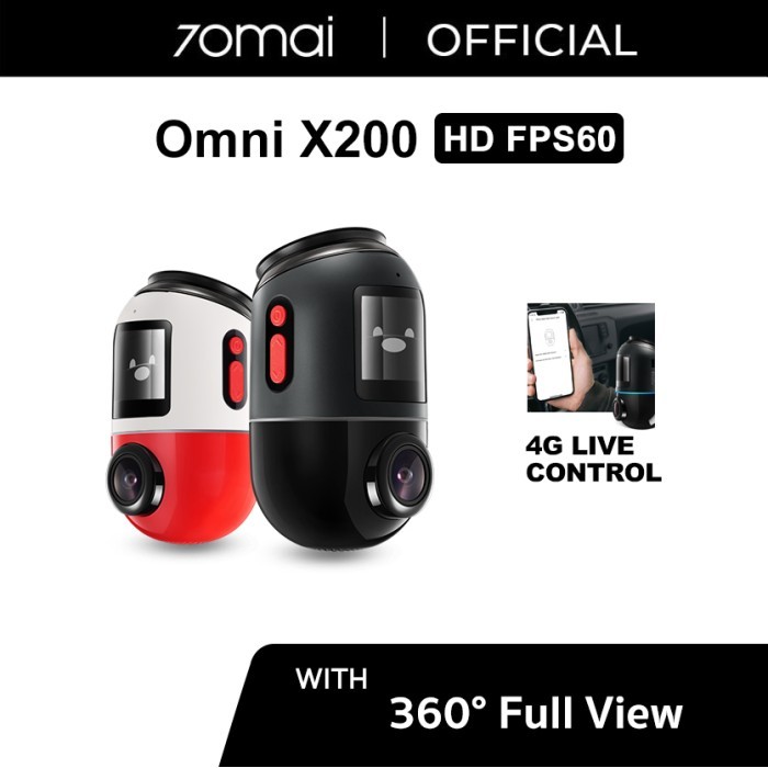 70Mai Dashcam Ex-display Garansi Resmi 1 Tahun - X200 64G WH
