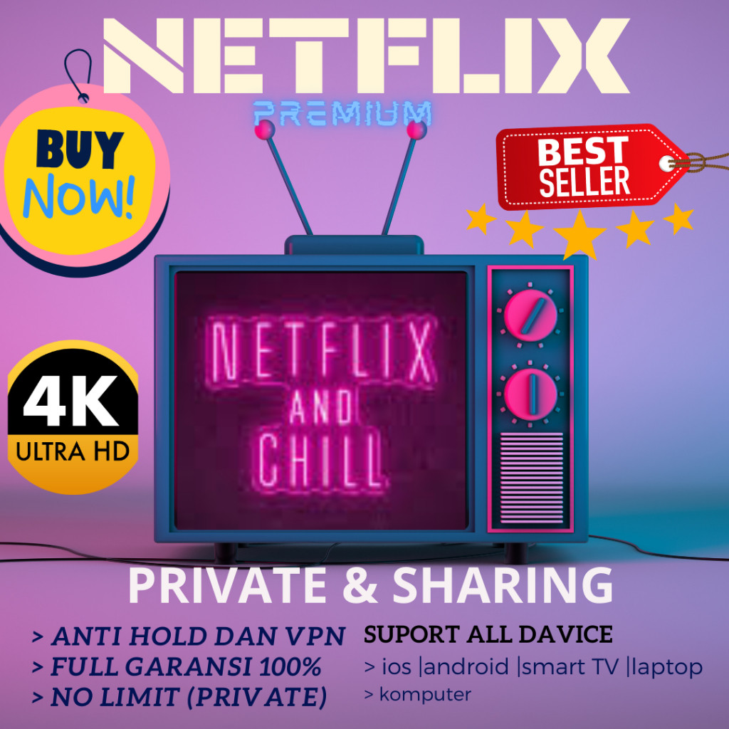 NETFLIX PREMIUM 100% ANTI SCREEN LIMIT