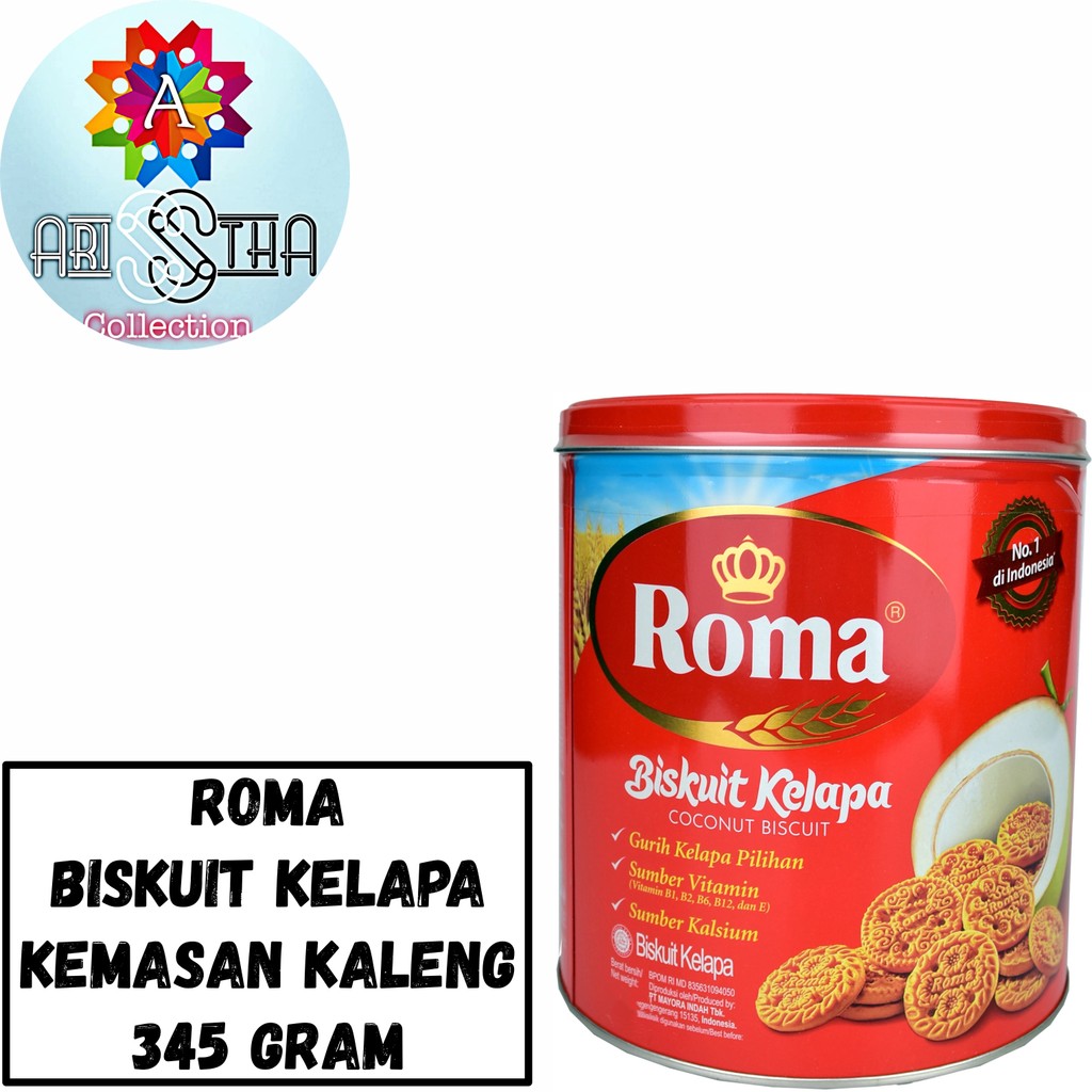 

Roma Biskuit Kelapa Kemasan Kaleng 345 Gram