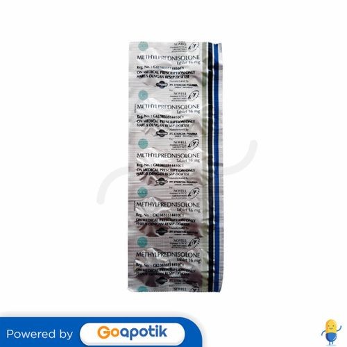 Methylprednisolone Novell 16 Mg Strip 10 Tablet