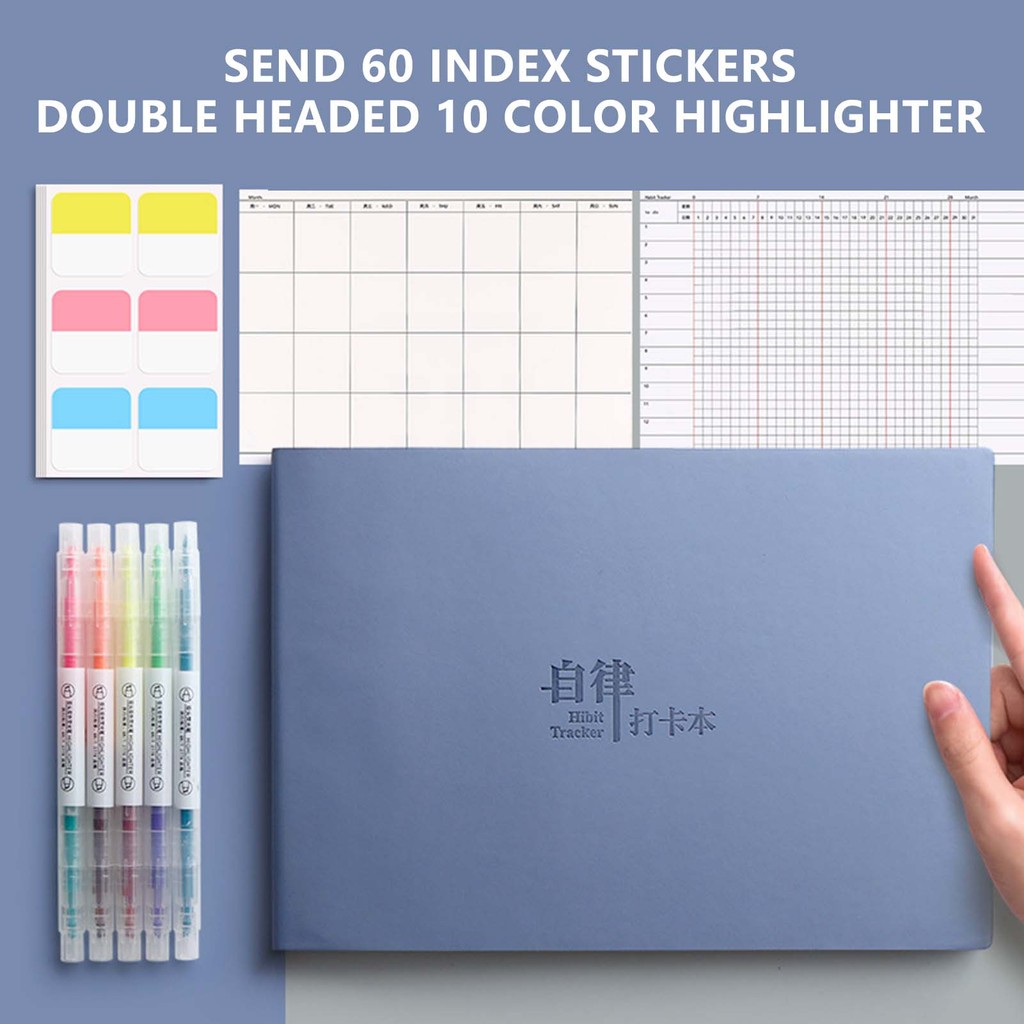 

Personal Daily Schedule Notebook Student Take Note Summary Notebook for Man Women Teacher Students C66