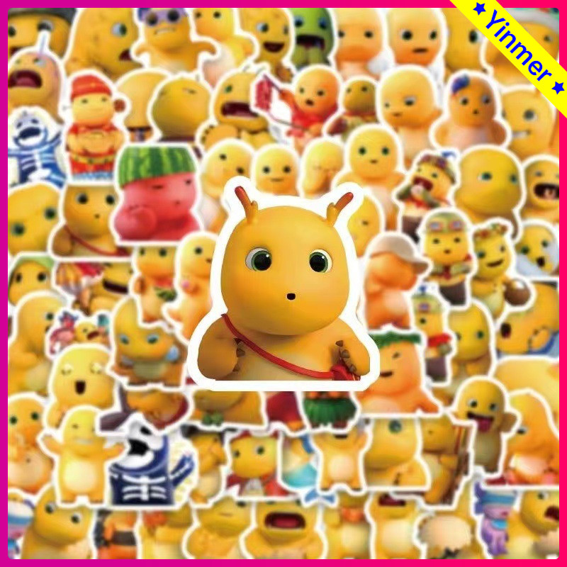 

COD✨DIY Scrapbook Bahan Ponsel Notebook Stiker Dekoratif Kartun Susu Naga Stiker-Yinmer