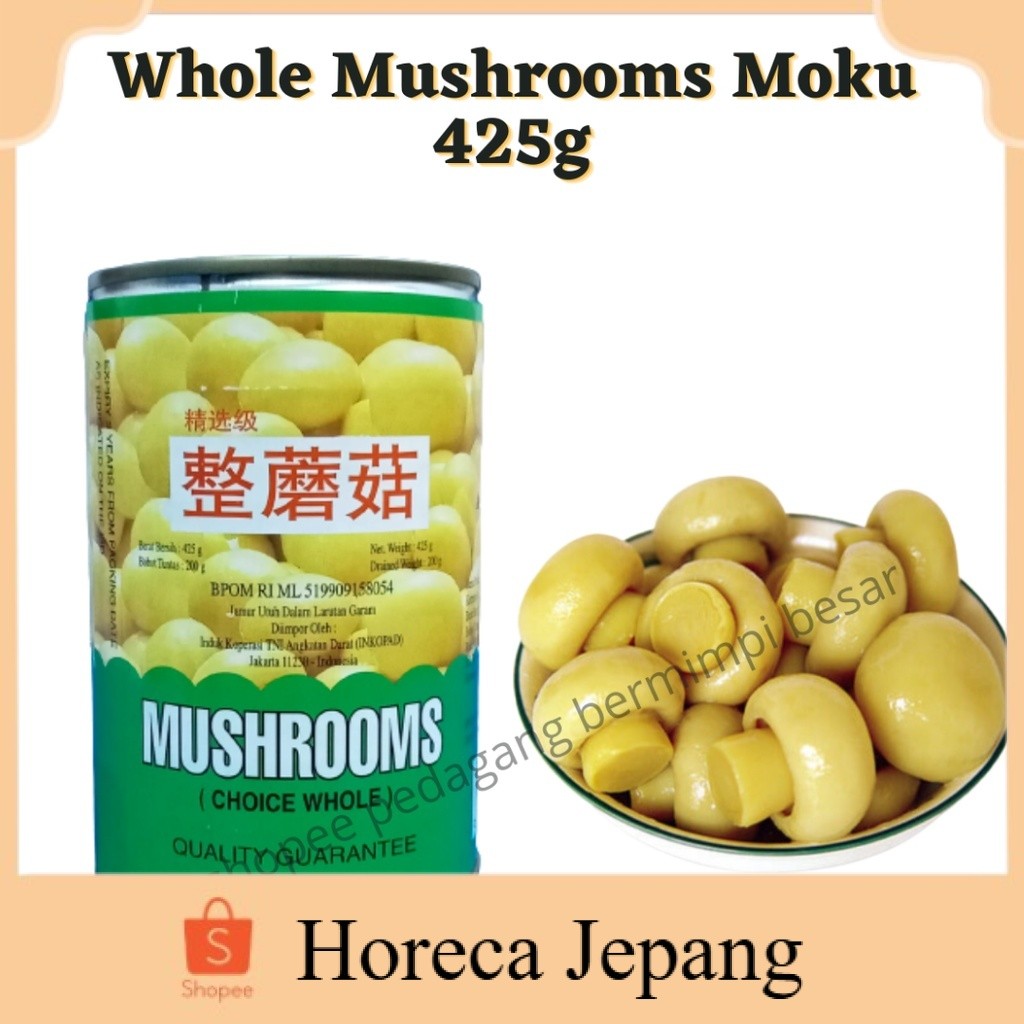 

TTS Whole Mushrooms Moku 425g/ Button Mushroom / Jamur Kancing 425g/ Mushrooms