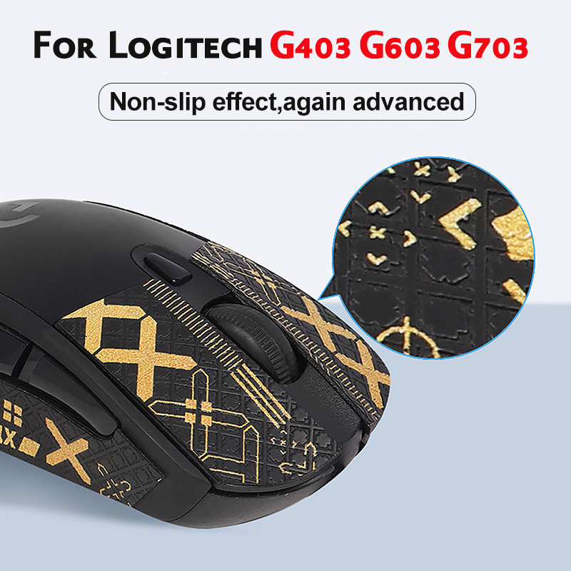 

1PCS Mouse Grip Tape Skate Handmade Sticker Non Slip Lizard Skin Suck Sweat For Logitech G403 G603 G703 DIY Without Mouse
