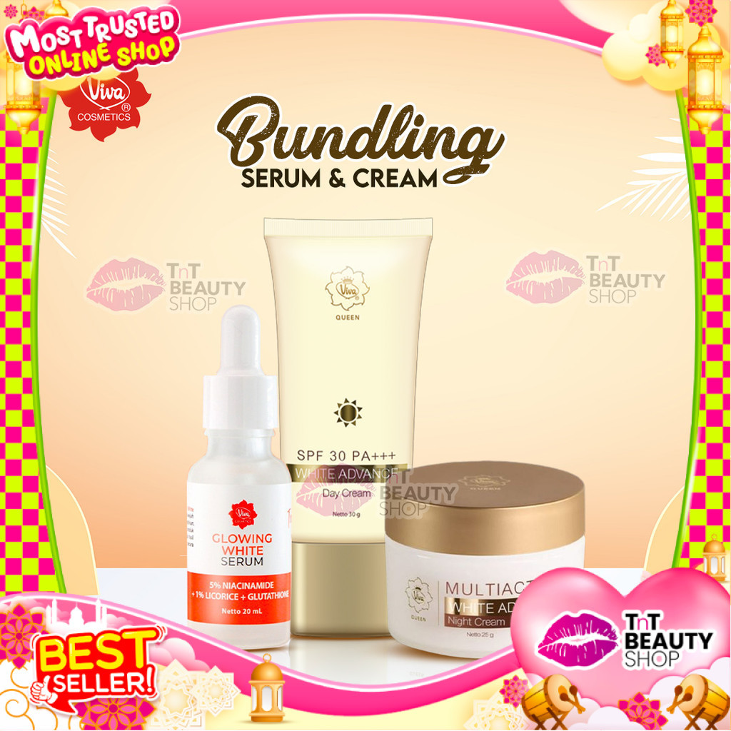 [BUNDLING] Viva Glowing White Serum - Multiactive White Advance Night Cream - White Advance Day Crea