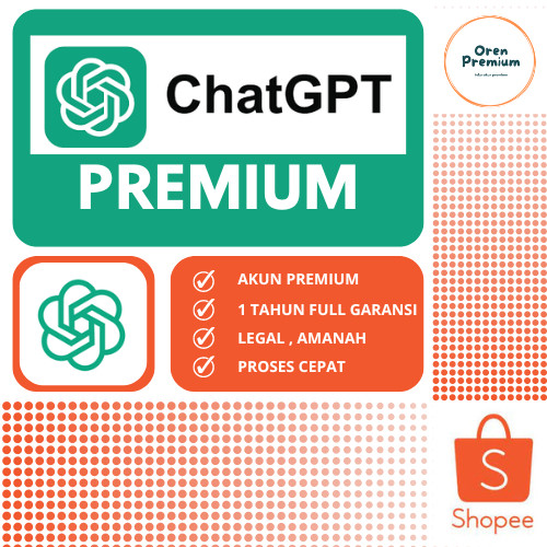 ChatGPT 4 Plus Open Ai Resmi Premium 1 Tahun Bergaransi
