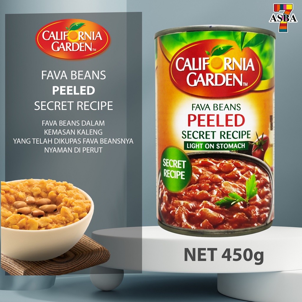 

CALIFORNIA FAVA BEANS PEELED SECRET RECIPE 450GR