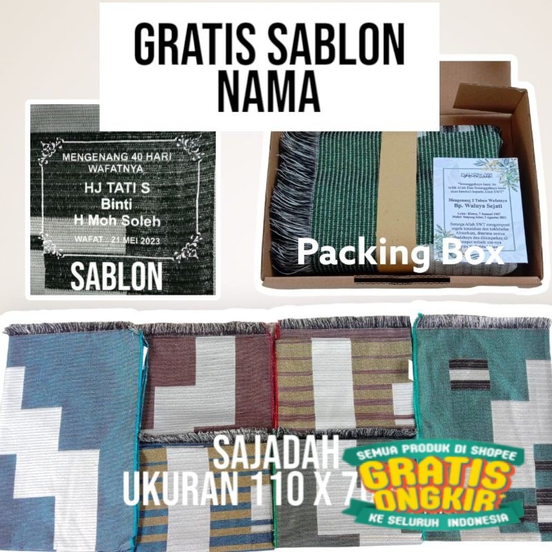 Sajadah Sovenir Sajadah Hampers Tahlilan Sovenir Pernikahan Sovenir oleh oleh Haji Souvenir Tahlilan