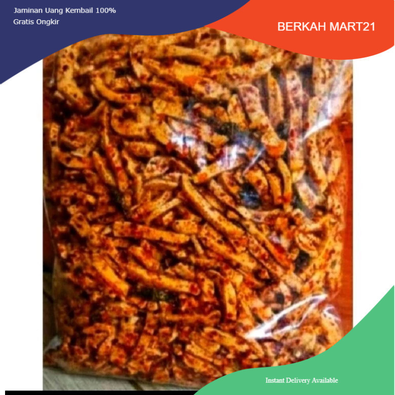 

BASRENG DAUN JERUK 1KG / Basreng pedas daun jeruk isi 1kg