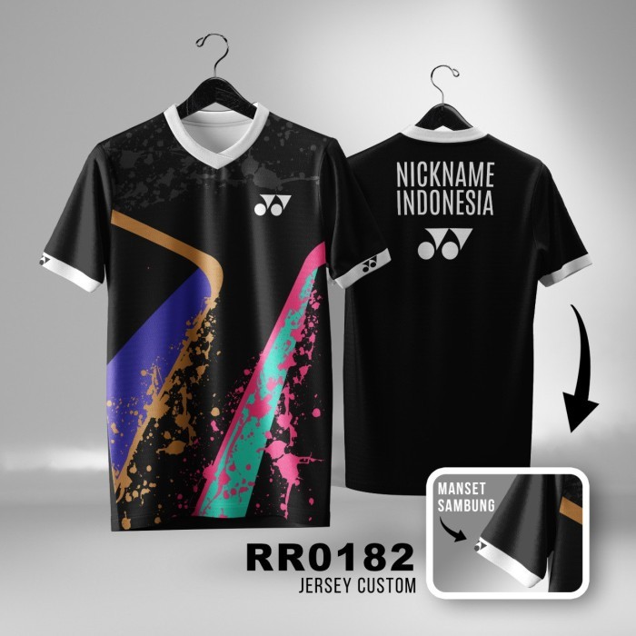 Kaos Jersey Badminton Bulutangkis Indonesia Fullprint Custom