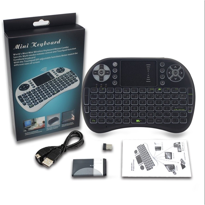 KEYBOARD BLUETOOTH I8 MINI / MINI KEYBOARD WIRELESS I8 2.4G HANDHELD KEYBOARD FOR PC ANDROID TV BOX
