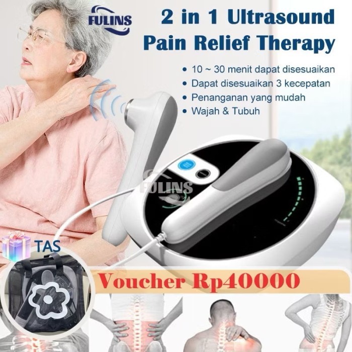 2in1 Ultrasound  Pain Relief Therapy portabel- Fisioterapi Terapi Ultrasonic 1Mhz Alat Pijat Alat Fi