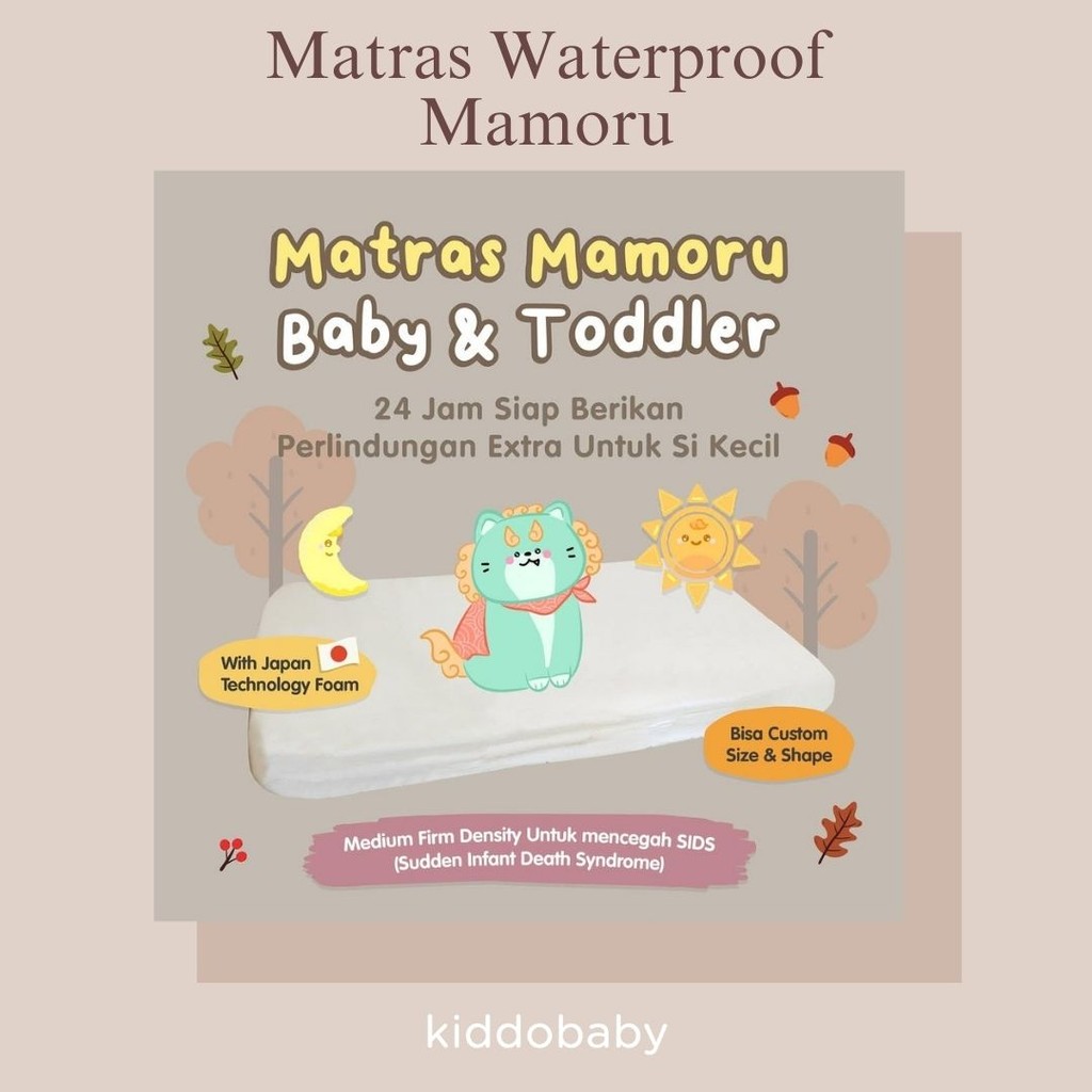 Matras Waterproof Mamoru | Kasur Bayi Empuk | Matras Tebal