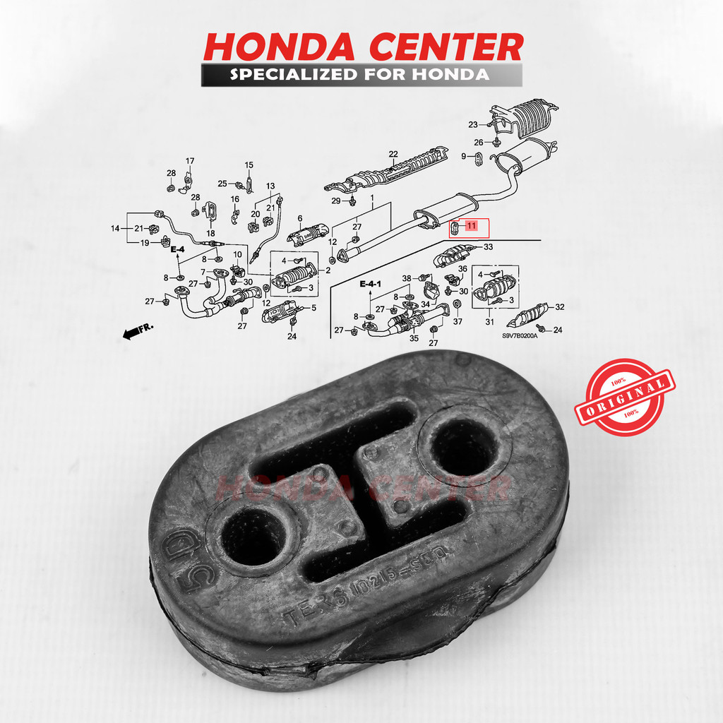 Karet Gantungan Knalpot Jazz Gd3 City Gd8 2003 2004 2005 2006 2007 2008 Civic Vti Vtis Crv Gen2