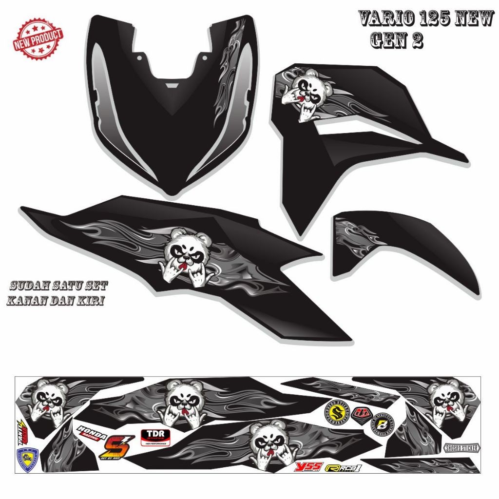 STIKER KEREN STIKER MOTOR STRIPING VARIASI LIS HONDA VARIO NEW 125 GEN2