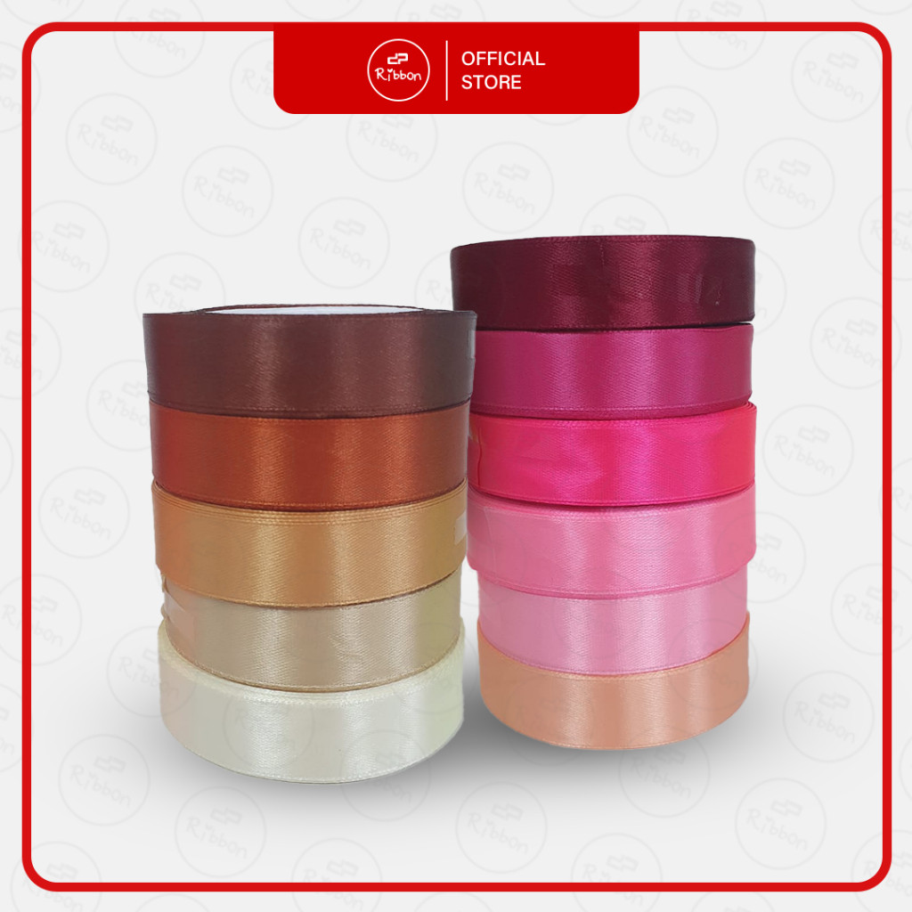 

1 Roll Ribbon Pita Satin 3/4" 2cm Saten 3/4 Inch Kain Polos Souvenir Garmen Parcel Hampers per ROLL