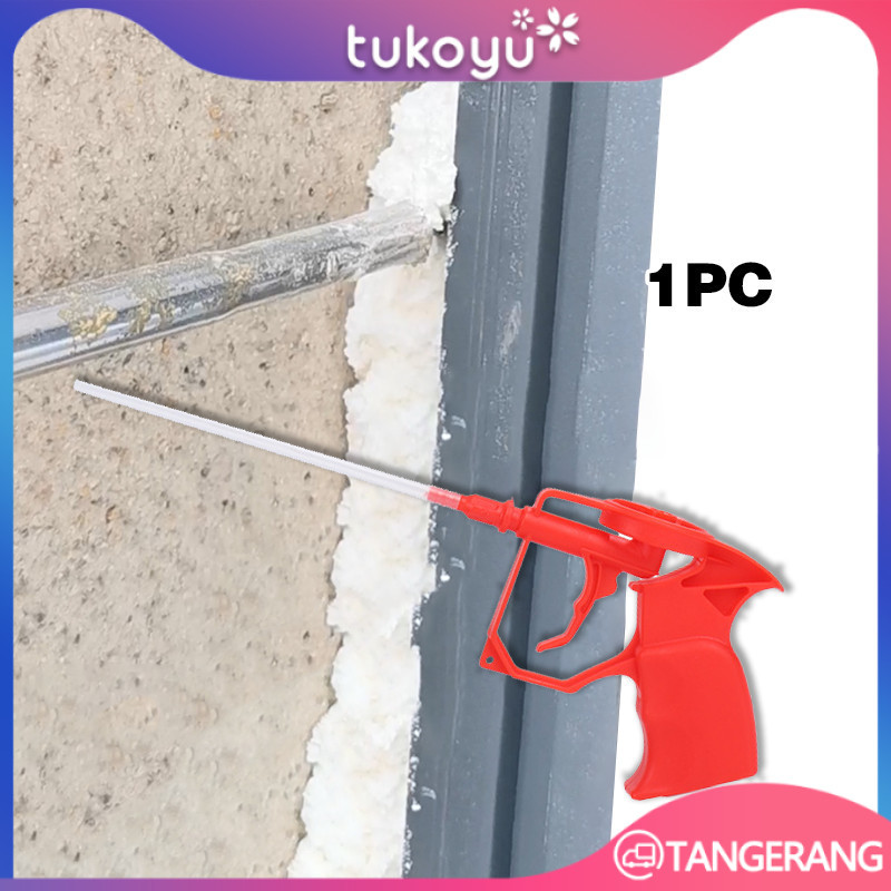 Kepala Pu Foam  Straw Expanding Foam Gun Pu Applicator Alat Tembak Lem Pu Foam Spray Gun