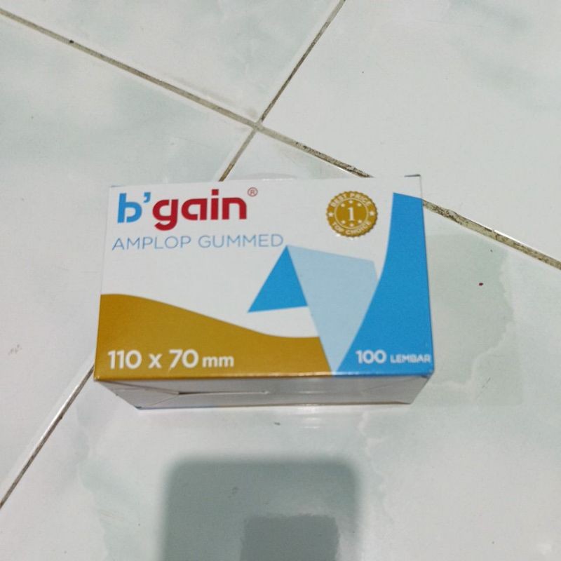 

Amplop perekat b'gain kecil 1 box isi 100 lembar