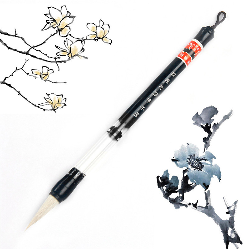 

Adjustable Piston Water Writing Brush Pen Chinese Calligraphy Beginner Woolen and Wool Hair Pen C26
