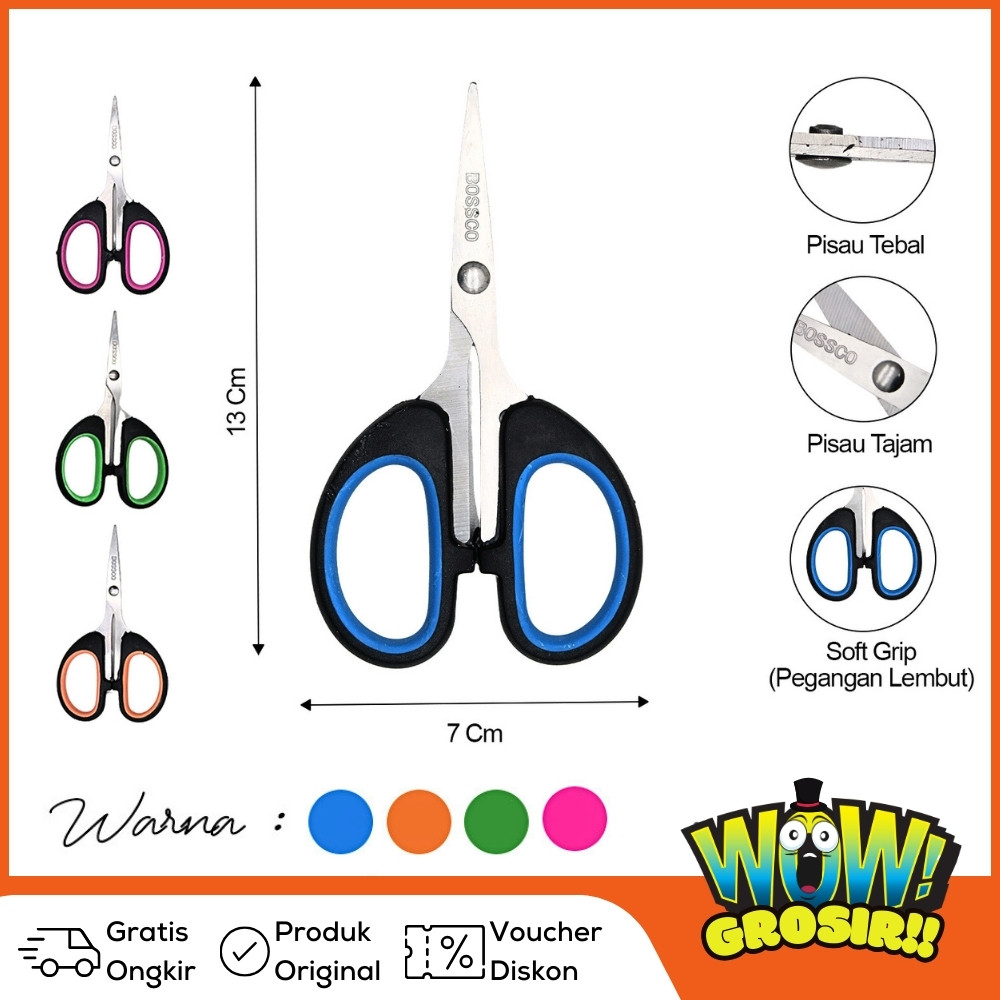 

(1 pcs)Gunting Scissors BOSSCO 5 inch B-664