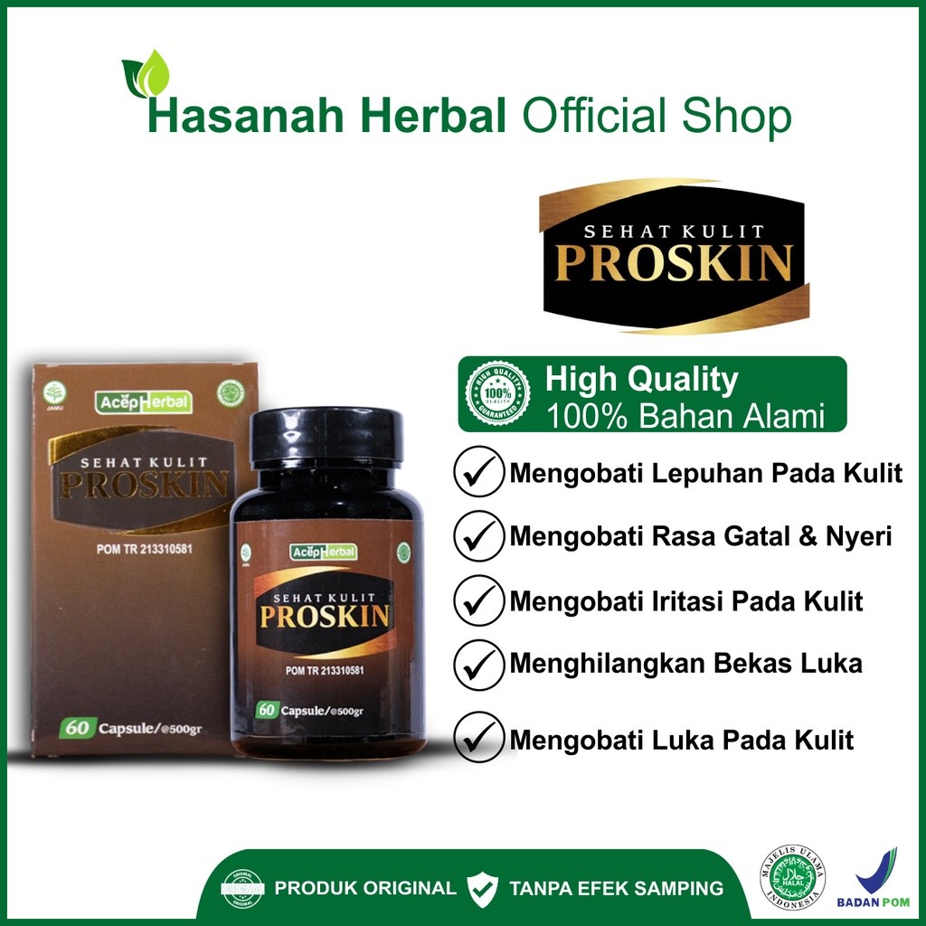 

Obat Impetigo Infeksi Kulit Menular Atasi Bercak Merah Dan Lepuhan Pada kulit Sehat Kulit Proskin 60 Kapsul