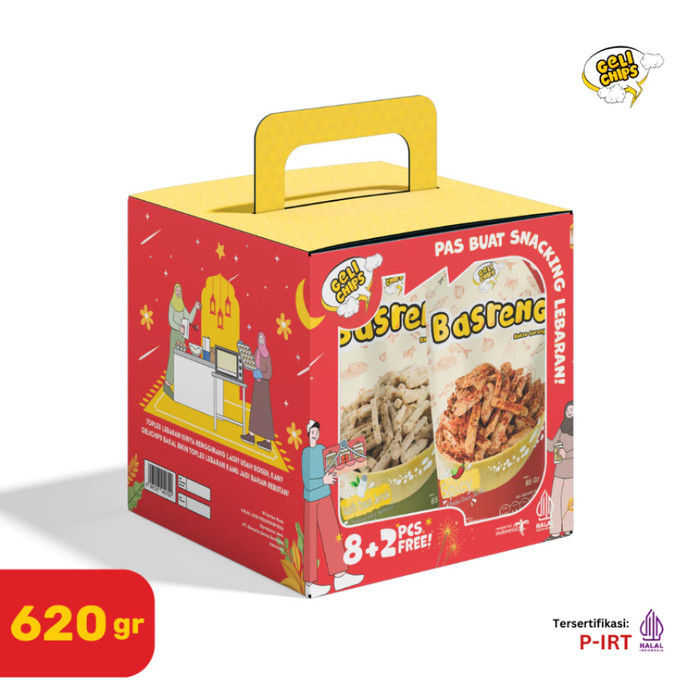 

Hampers Lebaran Geli Chips Paket Parcel Cemilan Ringan