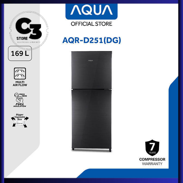KULKAS AQUA JAPAN AQRD 251 LEMARI ES 2 PINTU AQRD251 LOW WATT