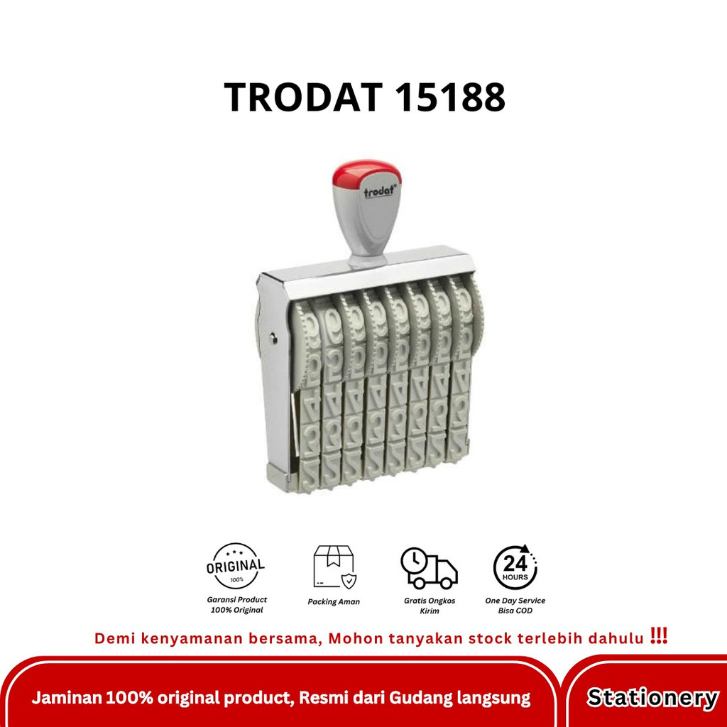 

STEMPEL ANGKA 8 DIGIT TRODAT 15188 - 18 MM