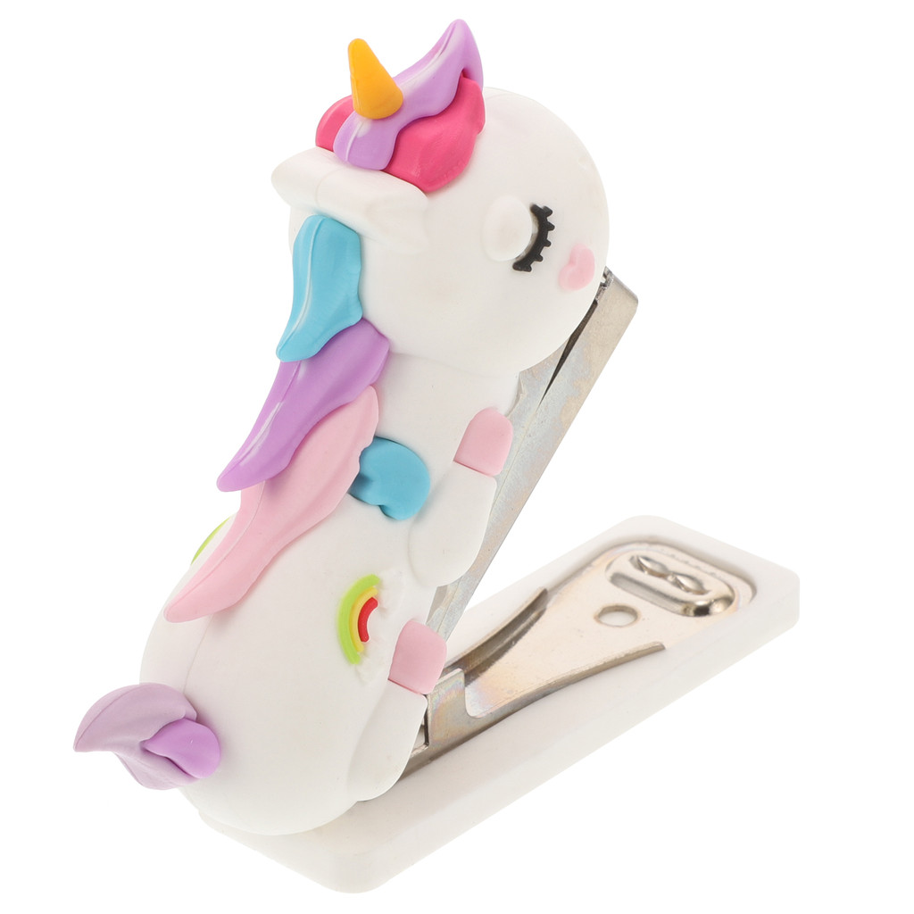 

Mini Stapler Office for Desk Portable Hand Cute Small Decorative Reusable Stationery Fashion Book Teacher