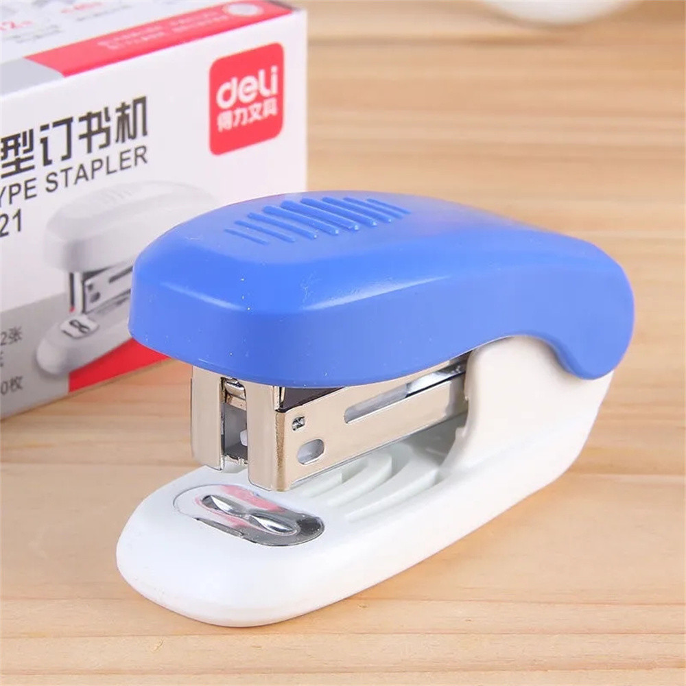 

Portable Deli Manual Mini Stapler Suitable 24/6 Staples School Office Supply Business File Binding Tool Student Stationery Gift