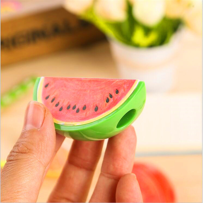 

3PCS/LOTS New Cute Fruit Mini Pencil Sharpener School Supplies Plastic Pencil Sharpener