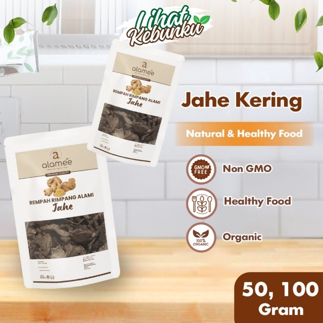 

ALAMEE Jahe Kering Iris Dried Ginger Rempah Rimpang Organik Alami Bumbu Dapur Masakan 50gr 100 gr LIHAT KEBUNKU