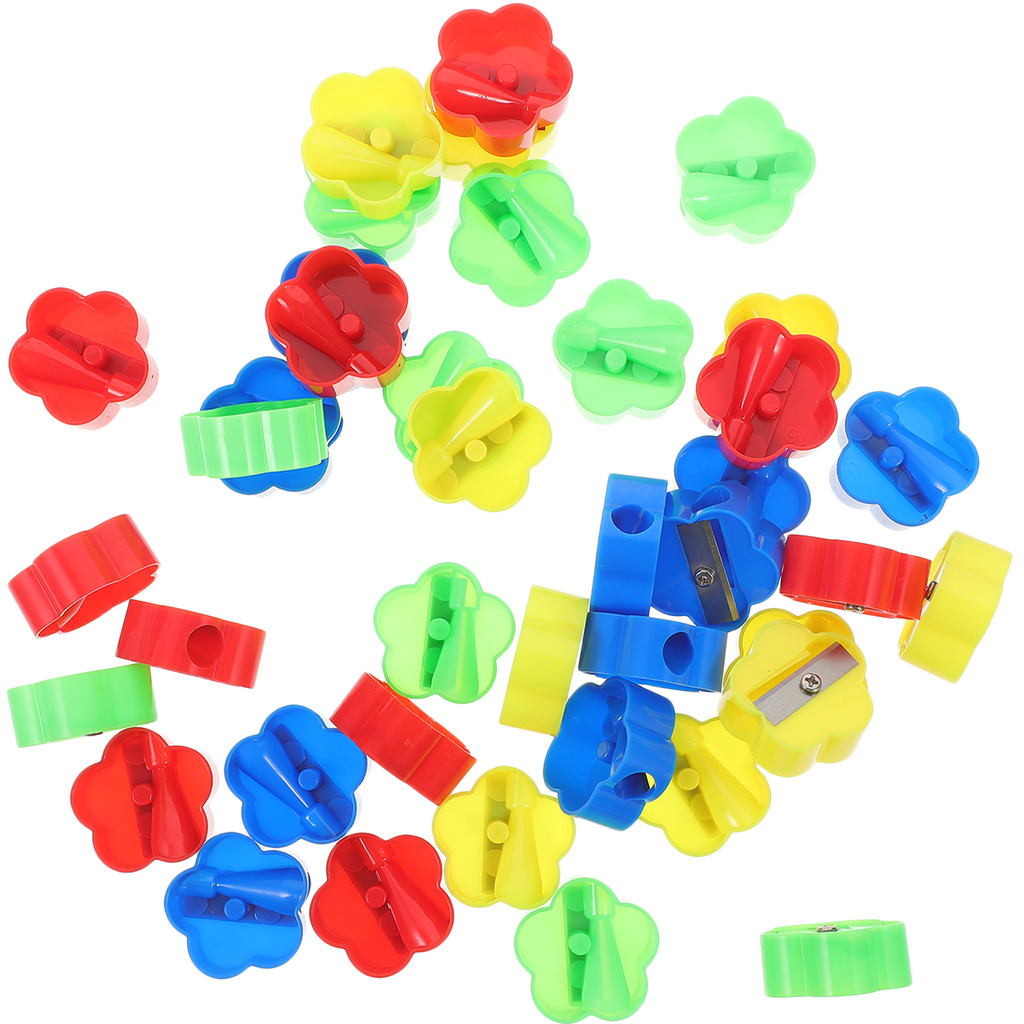 

40 Pcs Mini Single Hole Pencil Sharpener Color Pencils Sharpeners Bulk Abs Child