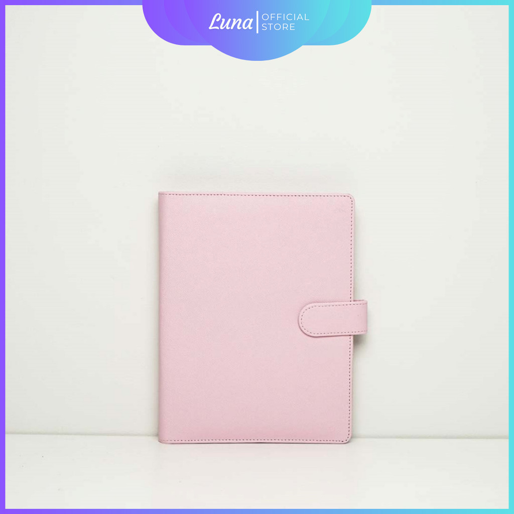 Binder Polos Pink Binder Cute Dompet Organizer A5 20 Ring Binder Kuliah Pink