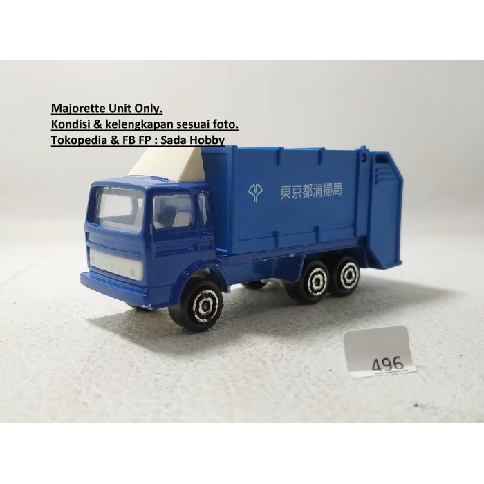 Majorette Renault Garbage Truck Sampah Tokyo Blue Unit Only