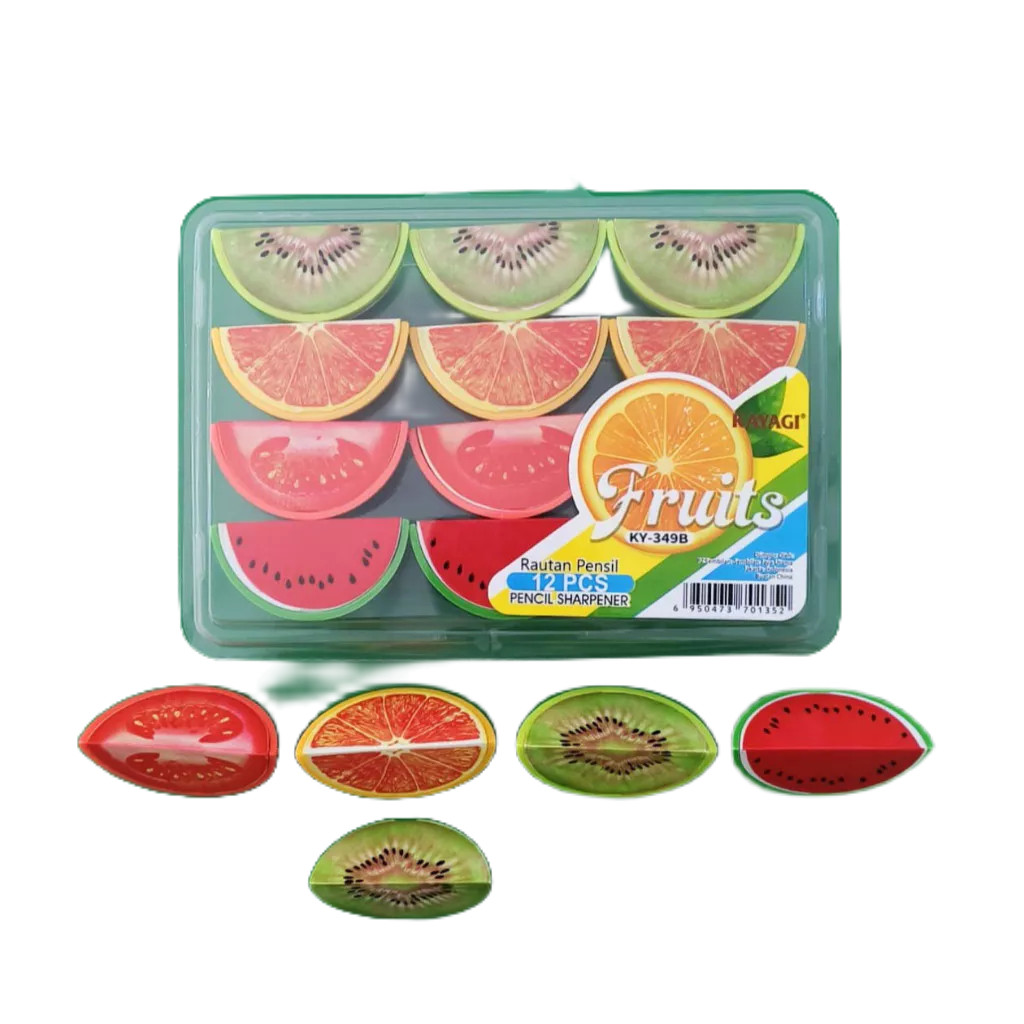 

Rautan / Serutan 1 Hole Motif Buah / Bola (12pc)