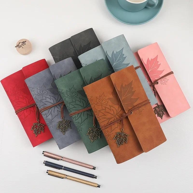 

A7 Travelers Vintage Notebook PU Leather Blank Kraft Diary Note Book Journal Sketchbook Stationery School Office Supplies