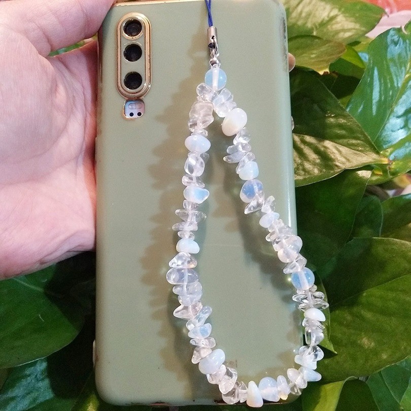 

Acrylic Beads Clay Fruit Charm Phone Chain New Jewelry for Women Phone Cases Rope Natural Stone Crystal Phone Strap Accessories