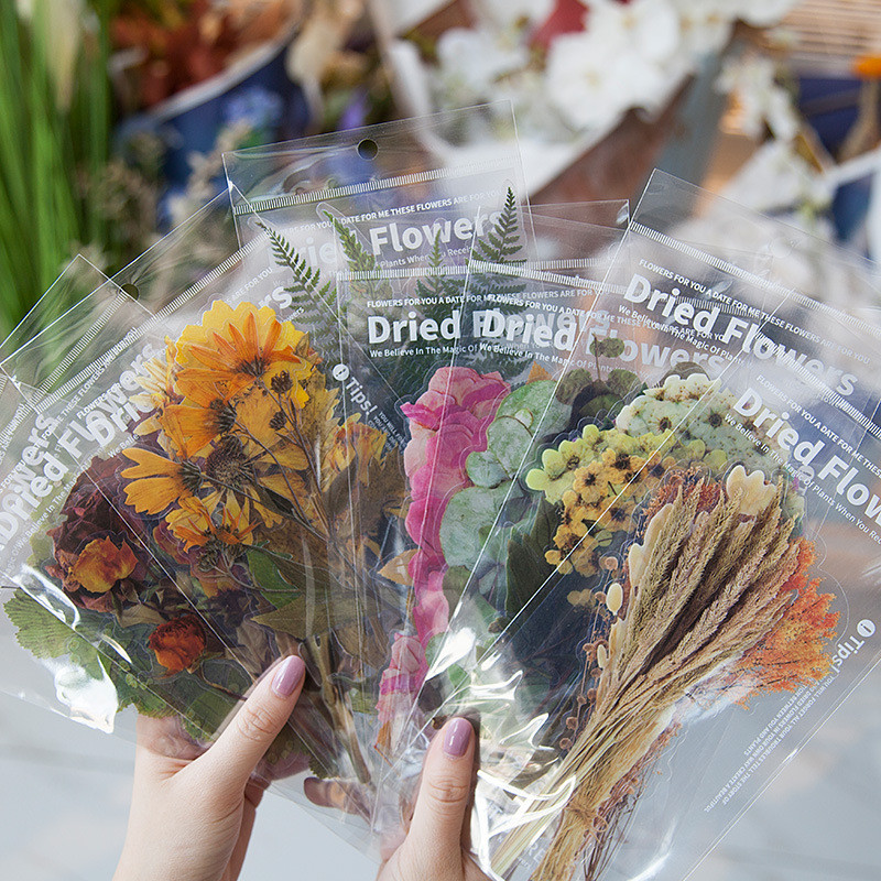 

8 Designs 6Pcs Weekend Flowers retro Deco Stickers Scrapbooking Styling Toy Deco Album DIY Stationery Stickers