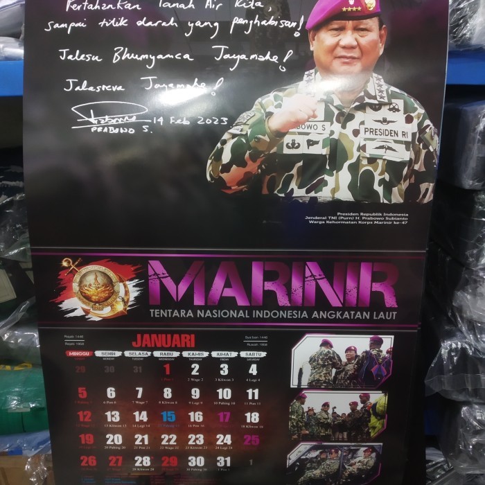 

ANDM Kalender Dinding Marinir TNI AL 2025 Terbaru