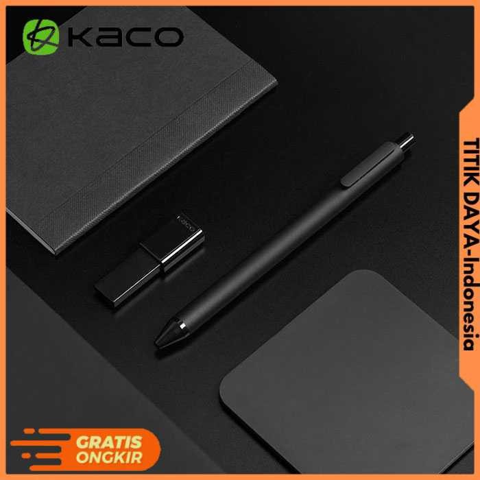 

Kaco PURE Pena Pulpen Bolpoin Gel Black Ink 0.5mm 10 PCS - K1015 [TITIKDAYA]