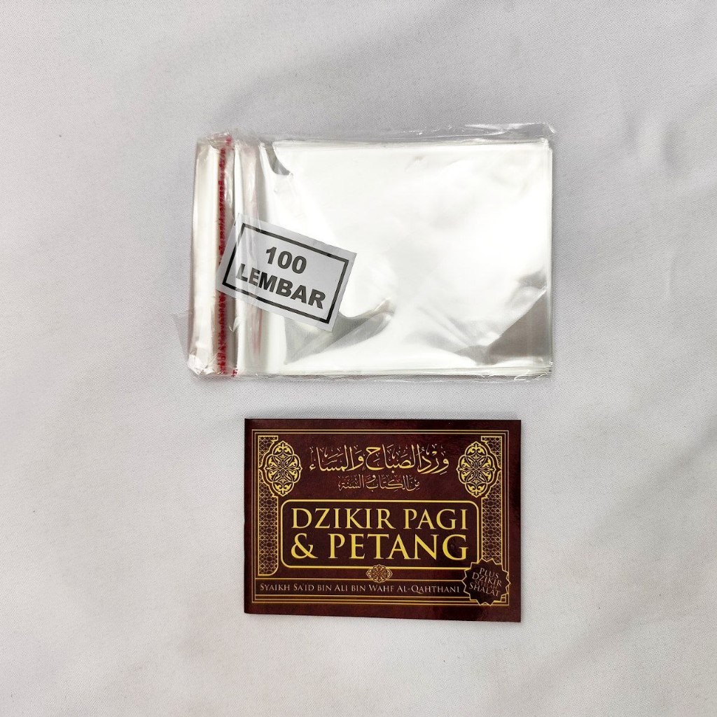 

ISI 100 Lembar : Plastik Kemasan Cocok Untuk Souvenir Dzikir Pagi Petang / Doa Muslim Junior / Asmaul Husna