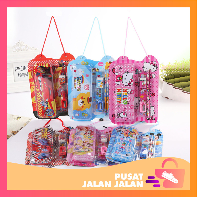 

Pusat Jalan-Jalan - S6139 Set Alat Tulis 6 in 1 / Stationery Set Souvenir Anak / Paket Alat Tulis Sekolah / Fancy Set Anak Motif Karakter Lucu