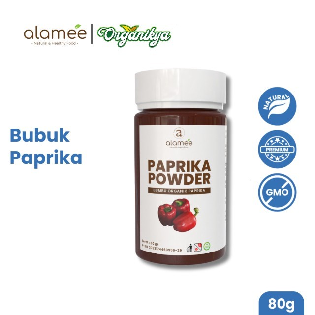 

ALAMEE Paprika Bubuk Powder Ground Bumbu Dapur Instan Organik Murni Asli Tanpa Campuran 50g organikya