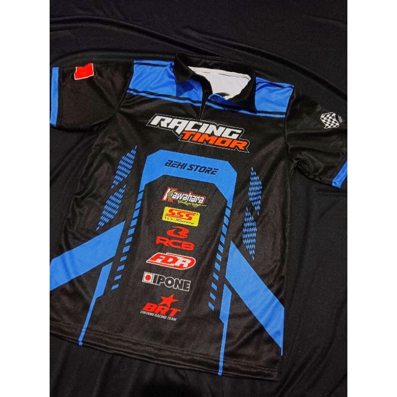 KAOS BALAP - JERSEY RACING CUSTOM NAMA NOMOR SPONSOR JERSEY BAJU  BALAP ROADRACE FULL PRINTING WARNA