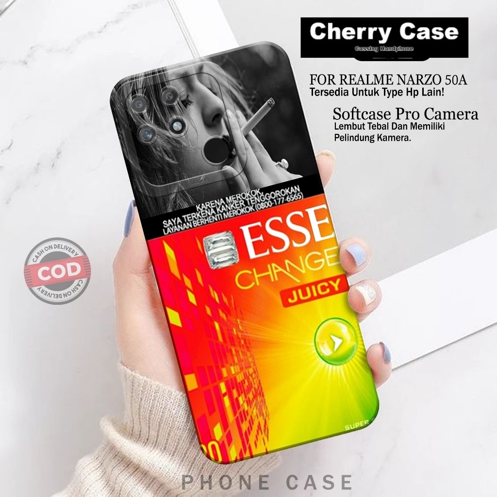 Softcase Hp Realme Narzo 50A Fashion Case RK Case Realme Narzo 50A Silikon TPU Pro Camera Casing Rea