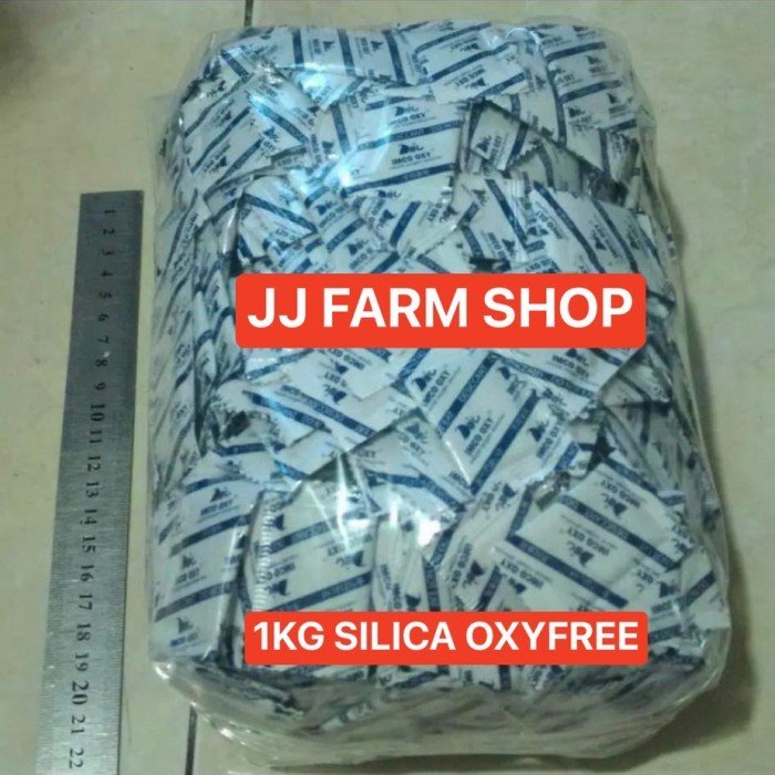 silica gel oxyfree 1kg plastik untuk makanan kering / basah PREMIUM